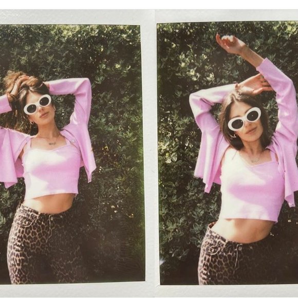 Zara Pink Buttoned Cardigan - Picture 2 of 5